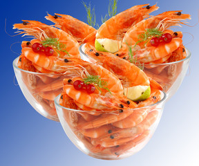Verrine de crevettes