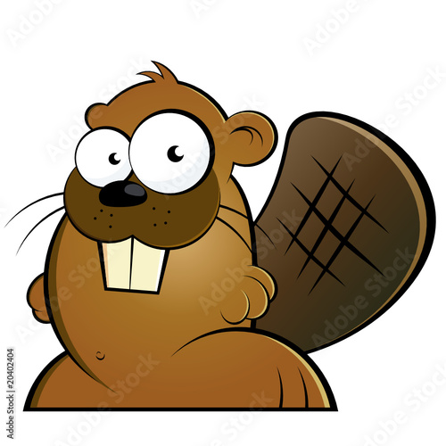 "biber cartoon lustig tier maskottchen" Stockfotos und lizenzfreie