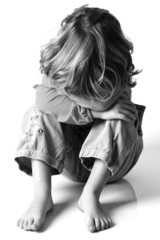 Little girl alone