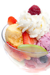 Detail von Früchtebecher