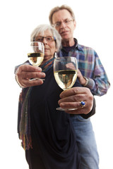 drinking a wine