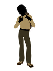 Teen Hiker Silhouette