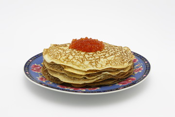 . Pancakes with caviar