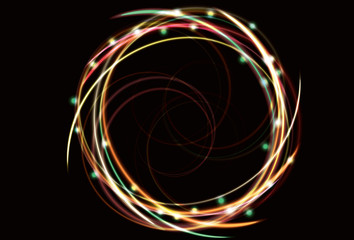 abstract neon spiral background. EPS10 transparency. - 20408425