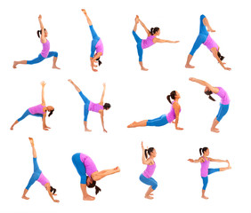 Fototapeta na wymiar yoga poses
