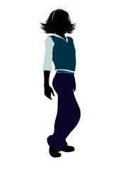 Teenager Illustration Silhouette