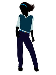 Teenager Illustration Silhouette