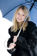 Mädchen mit Regenschirm