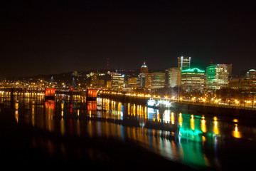 Fototapeta premium Portland, OR Night