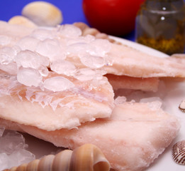 Tiefgefrorener Fisch