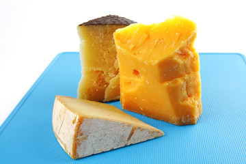 cheeses on board
