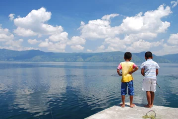 Foto op Canvas Toba Lake, Sumatra, Indonesia © Ariane Citron