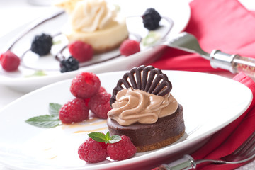 Chocolate cheesecake