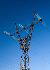 High voltage line mast