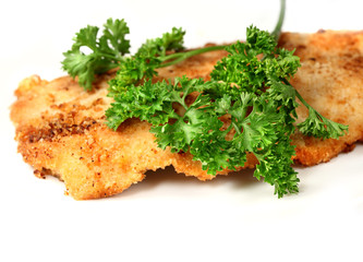 Sea food. Roasted  fish