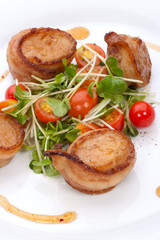 Bacon-Wrapped Ginger Soy Scallops