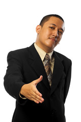 Business Man Want To Shake Hand