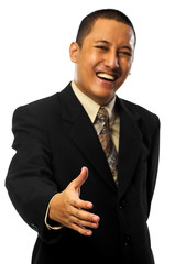 Business Man Want To Shake Hand