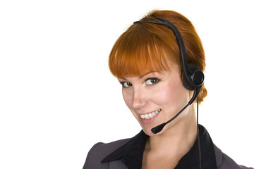 Young girl with headphones