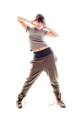 beautiful girl dancing