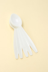 Plastic tea spoons