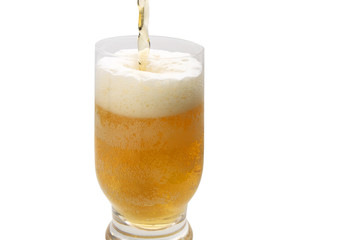 glass of light beer