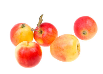 Fresh natural apples isolated on white