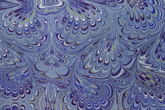 Antique marbled paper as used on Old Books etc.