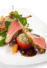 Lamb Chops and Vegetables