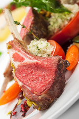 Lamb Chops and Vegetables