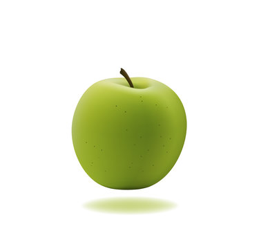 green apple vector illustration