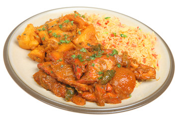 Indian Chicken Curry Meal