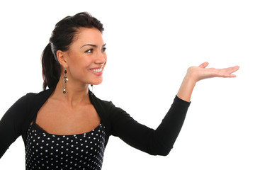 smiling girl isolated