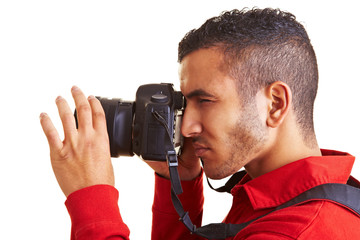 Konzentrierter Fotograf