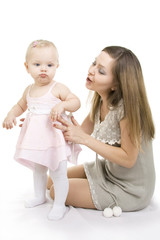 Mother and daughter.