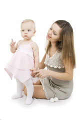 Mother and daughter.