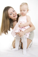 Mother and daughter.