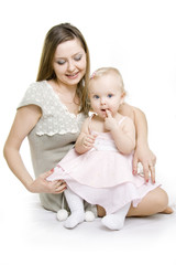 Mother and daughter.