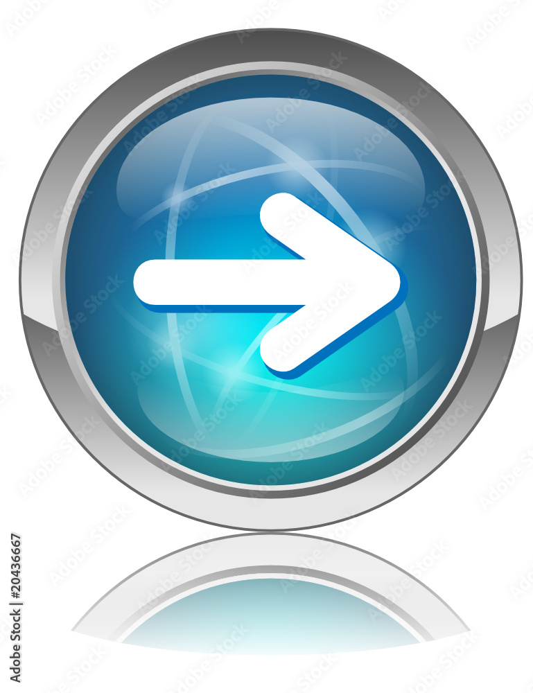 Aufkleber vector web button with next symbol (arrow navigation page)