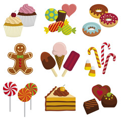 Set of sweets