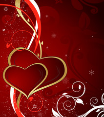 background with hearts for valentine day