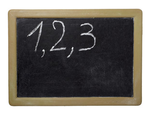 Fototapeta premium chalkboard math classroom school education