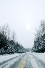 Snowy road