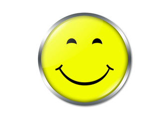 Smiley schmunzelnd