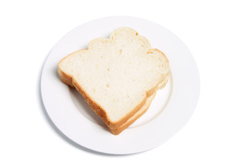 Fototapeta na wymiar Sliced Bread on Plate