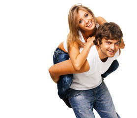 Fototapeta premium Beautiful young couple