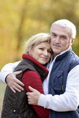 Portrait d'un couple de seniors