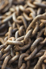 Pile of Rusty Chain
