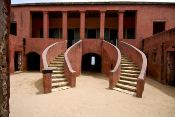 Slaves house on Goree island in Senegal