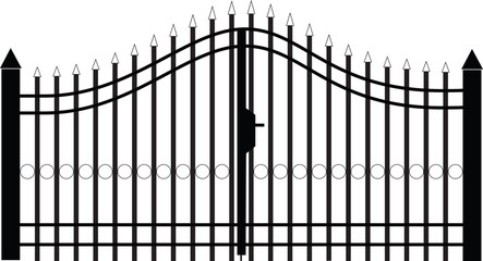 gate silhouette vector